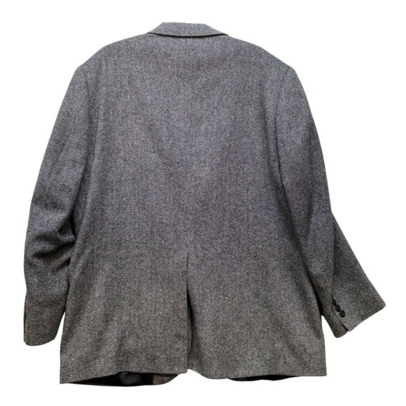 Lands End Mens Blazer Wool Blend Herringbone Pattern 2-Button Classic Fit Size 4 - Picture 9 of 13
